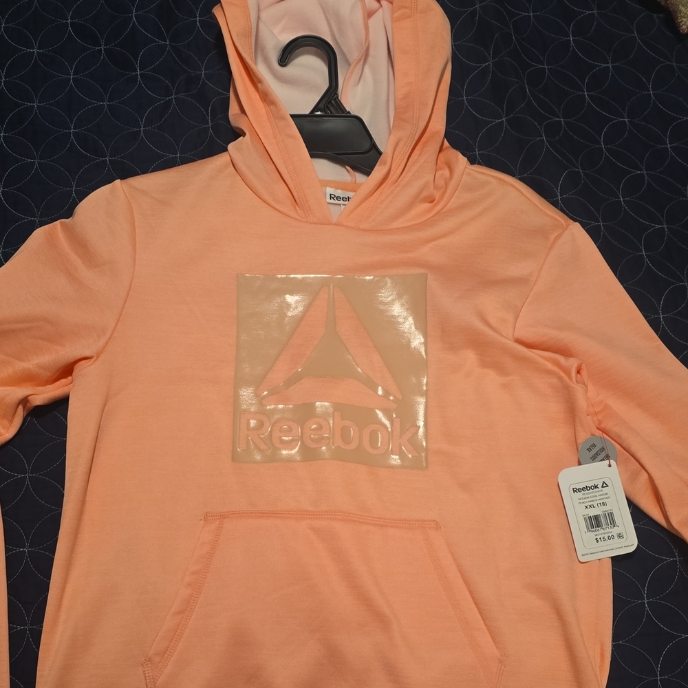 Reebok Kids Light Coral Hoodie